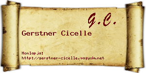 Gerstner Cicelle névjegykártya
